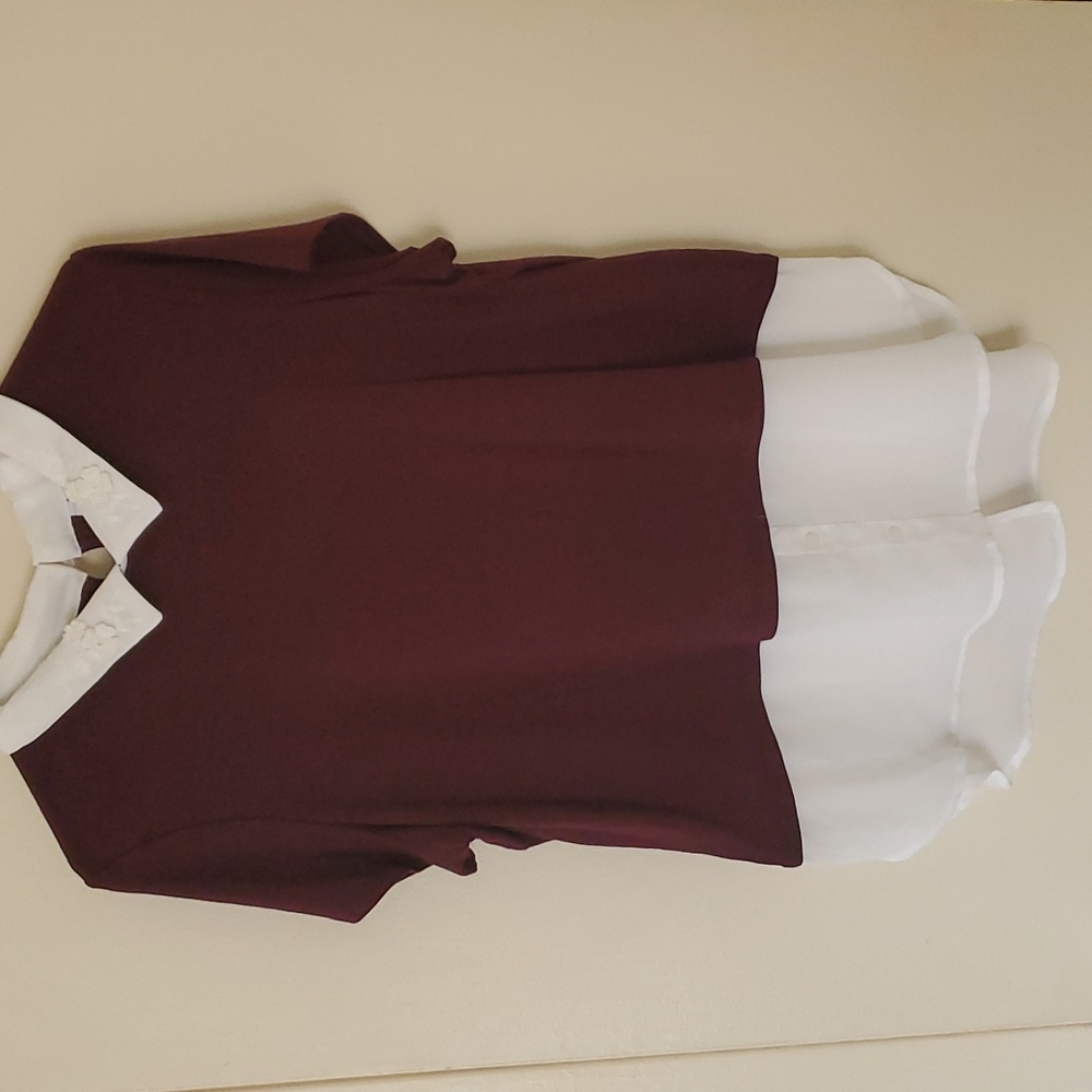 ELLE, Large, short sleeve blouse